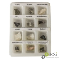 Набор образцов минеральных камней (12 шт.) - Оснащение школ и детских садов