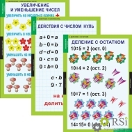 Комплект таблиц "Математика 3 класс" (8 таблиц) - Оснащение школ и детских садов