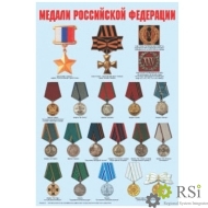 Плакаты "Ордена и медали России" (2 шт. А-2) - Оснащение школ и детских садов