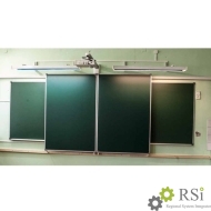 Рельсовая система с передвижными досками Стандартная комплектация - Оснащение школ и детских садов