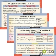 Комплект таблиц "Русский язык - 5 кл" (14 таблиц) - Оснащение школ и детских садов
