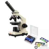 Микроскоп школьный с подсветкой с набором микропрепаратов - Оснащение школ и детских садов