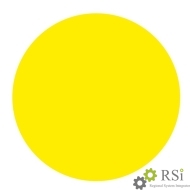 Наклейка "Желтый круг" для маркировки - Оснащение школ и детских садов